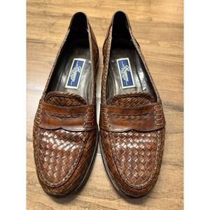 Bragano Cole Haan Men's Leather Loafers, Made In Italy, Size 9.5, Pre-owned